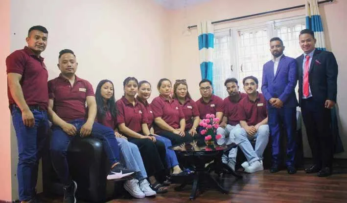 E. U. Bright Future team in Kathmandu